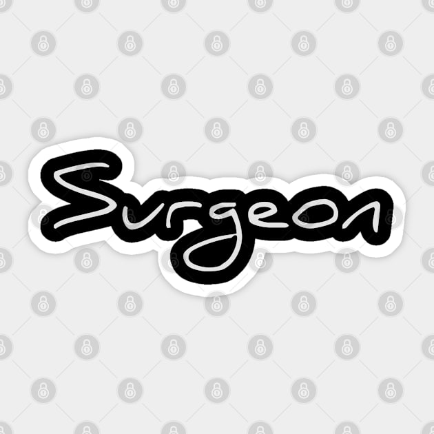 Surgeon Sticker by Spaceboyishere